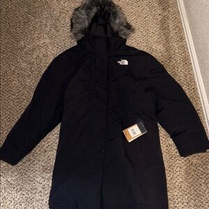 The North Face Black Parka with Faux Fur Hood